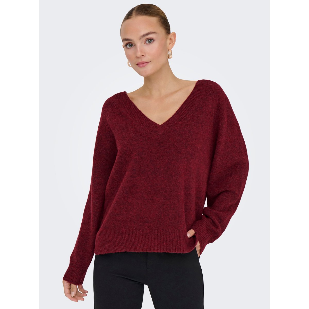 Pull En Maille cabernet, ONLY