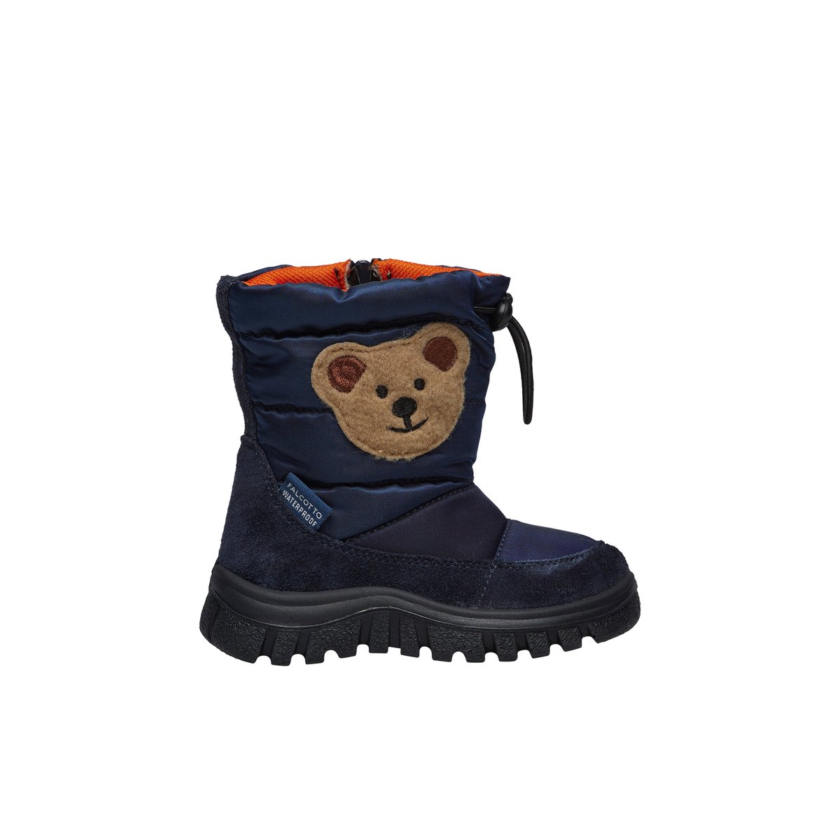 Bottes en suède et tissu POZNURR BEAR 2 WP marine, FALCOTTO