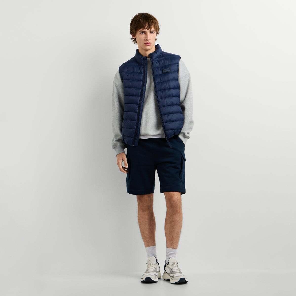 Gilet Matelassé À Col Montant bleu amiral, PEPE JEANS