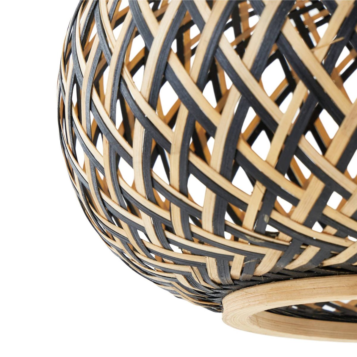 Suspension en bois traditionnelle, Nerys noir, bois foncé, LINDBY