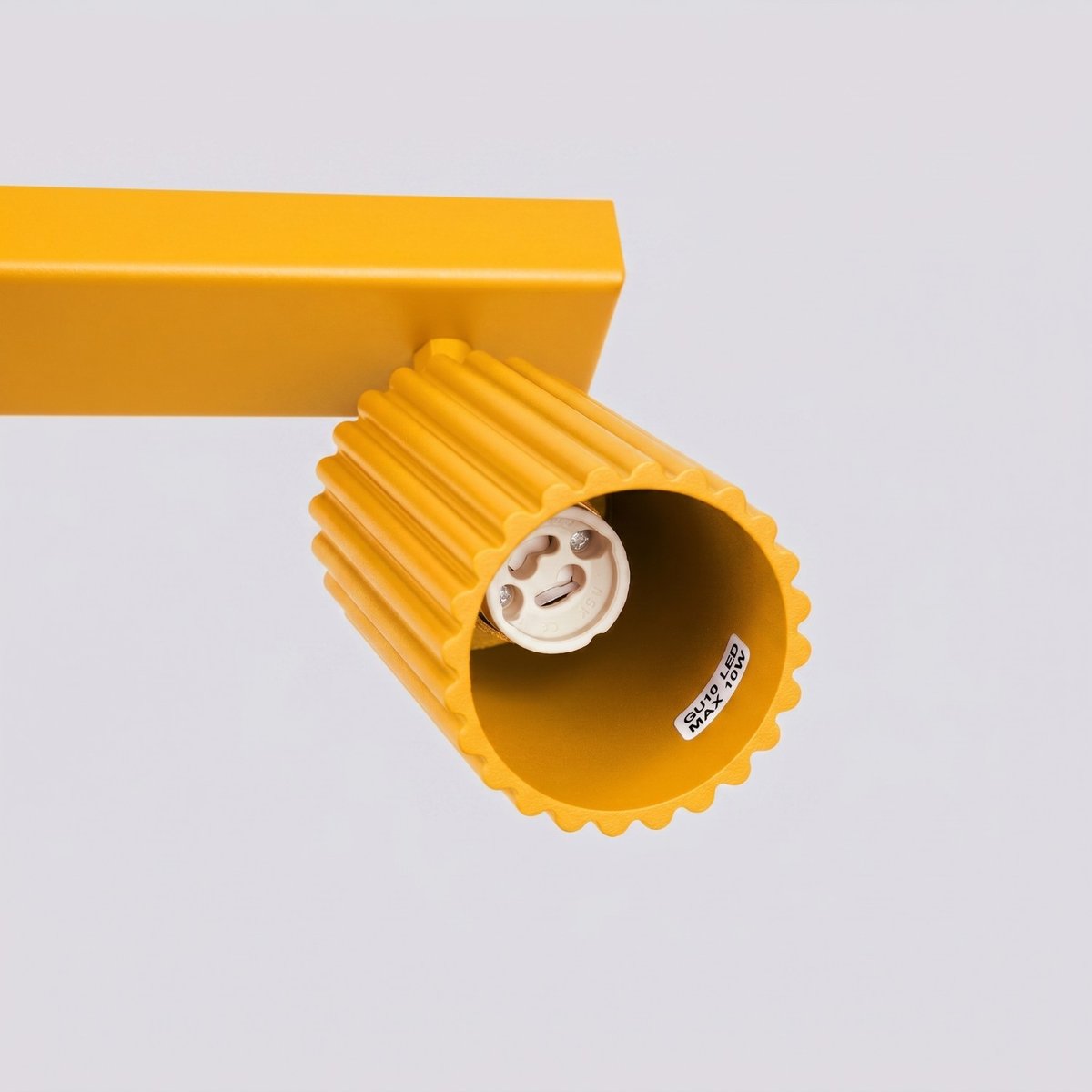Plafonnier Aluminium Jaune GU10 1 Karbon jaune, EDEN