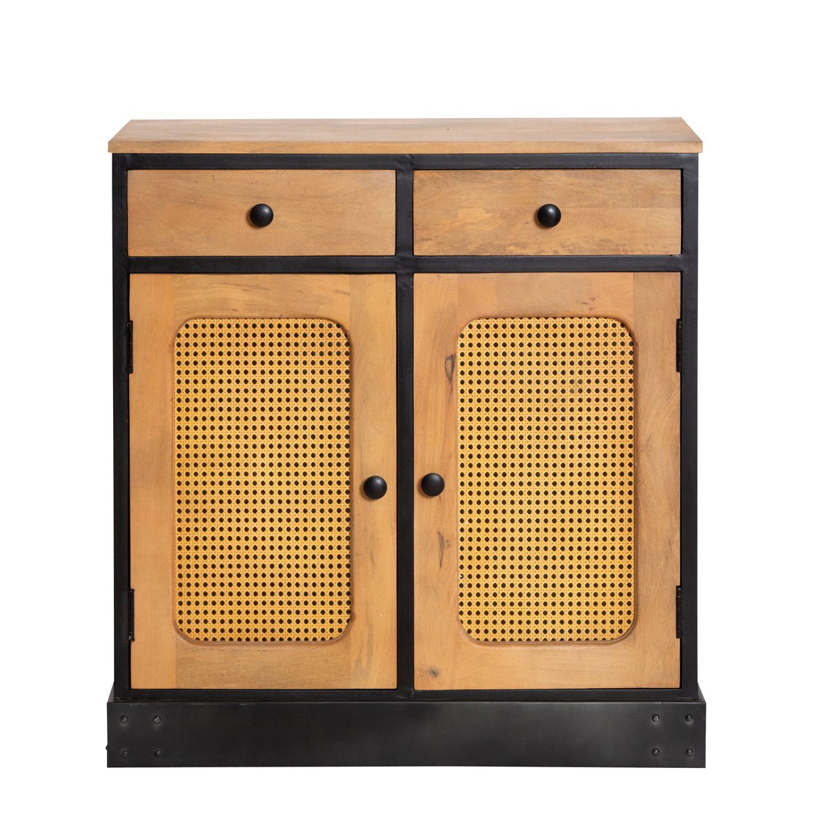 Buffet en bois de manguier et métal EZRA bois clair, MADE IN MEUBLES