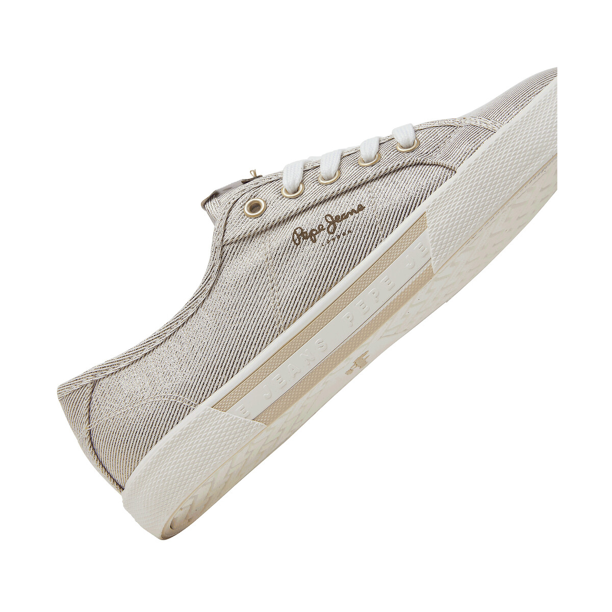 Baskets en toile Brady doré, PEPE JEANS