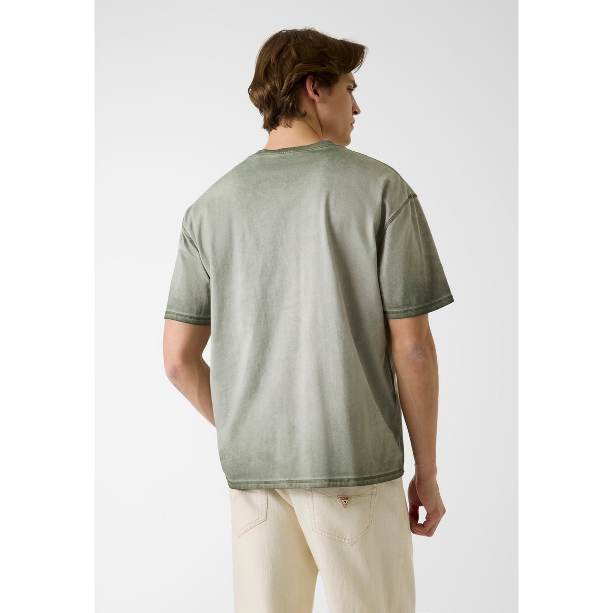 T-Shirt À Coupe Régulière vert multi, GUESS