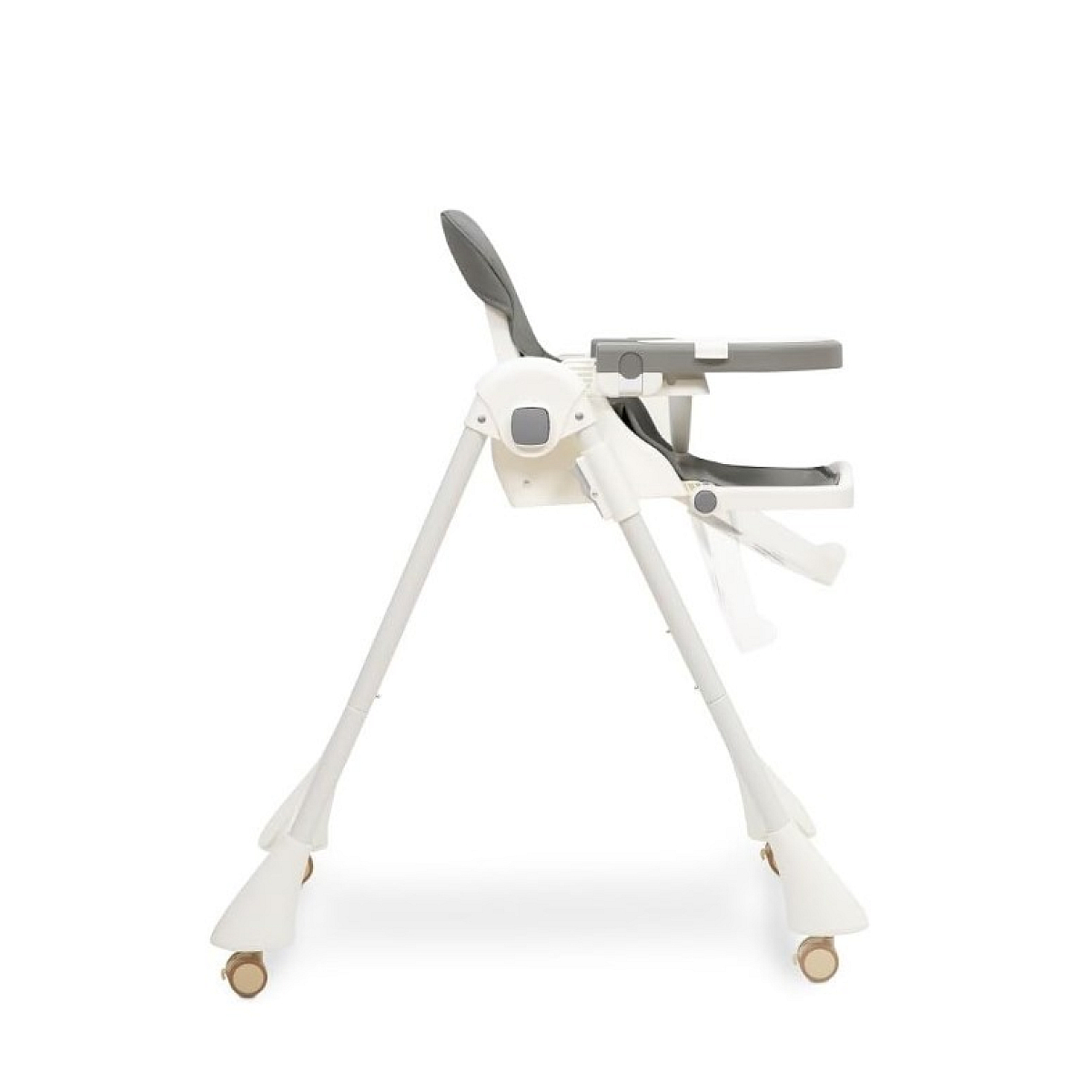 Chaise Haute evolutive - Gris couleur unique, INTERBABY