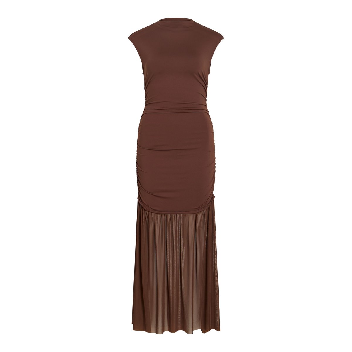 Robe Longue rouge - shaved chocolate1, VILA