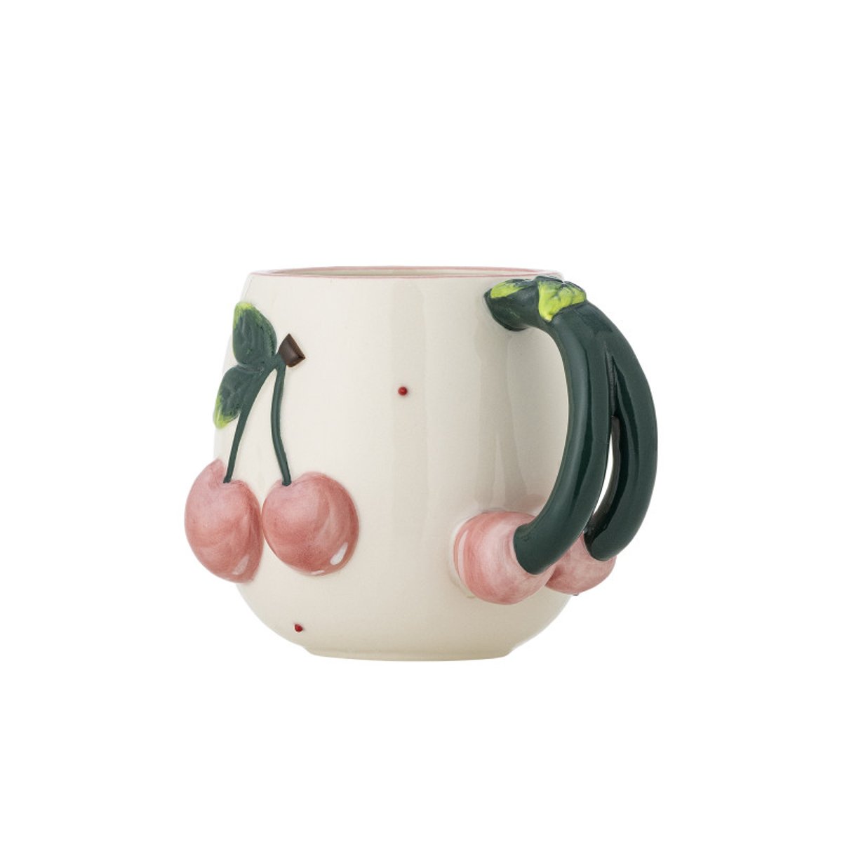 Mug cerises grès BERRIE rose, BLOOMINGVILLE