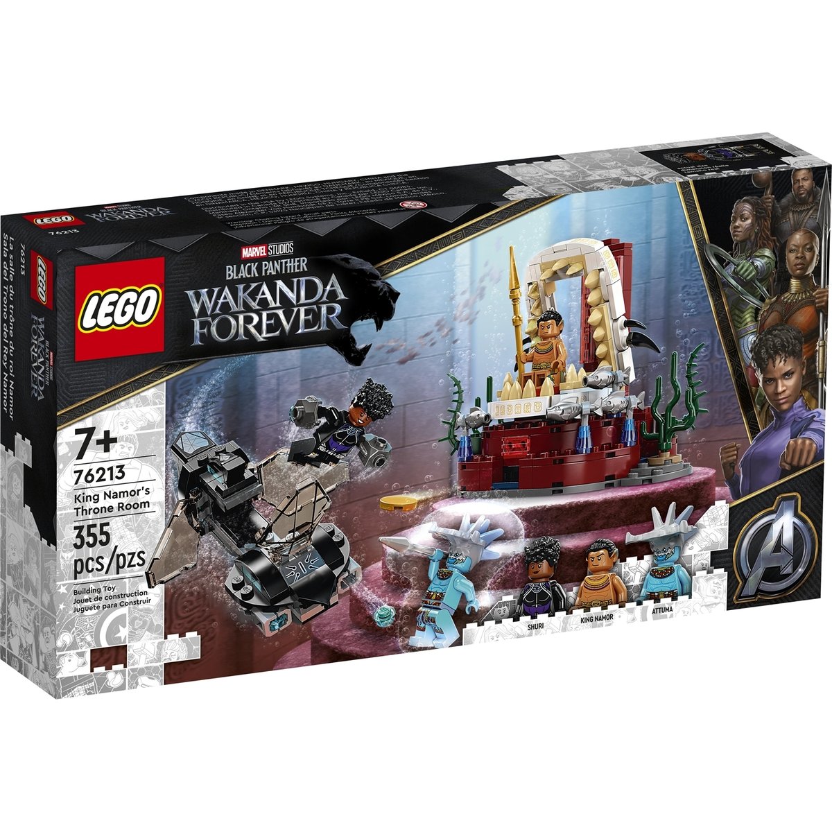 Marvel La salle du trône du roi Namor multicolore, LEGO