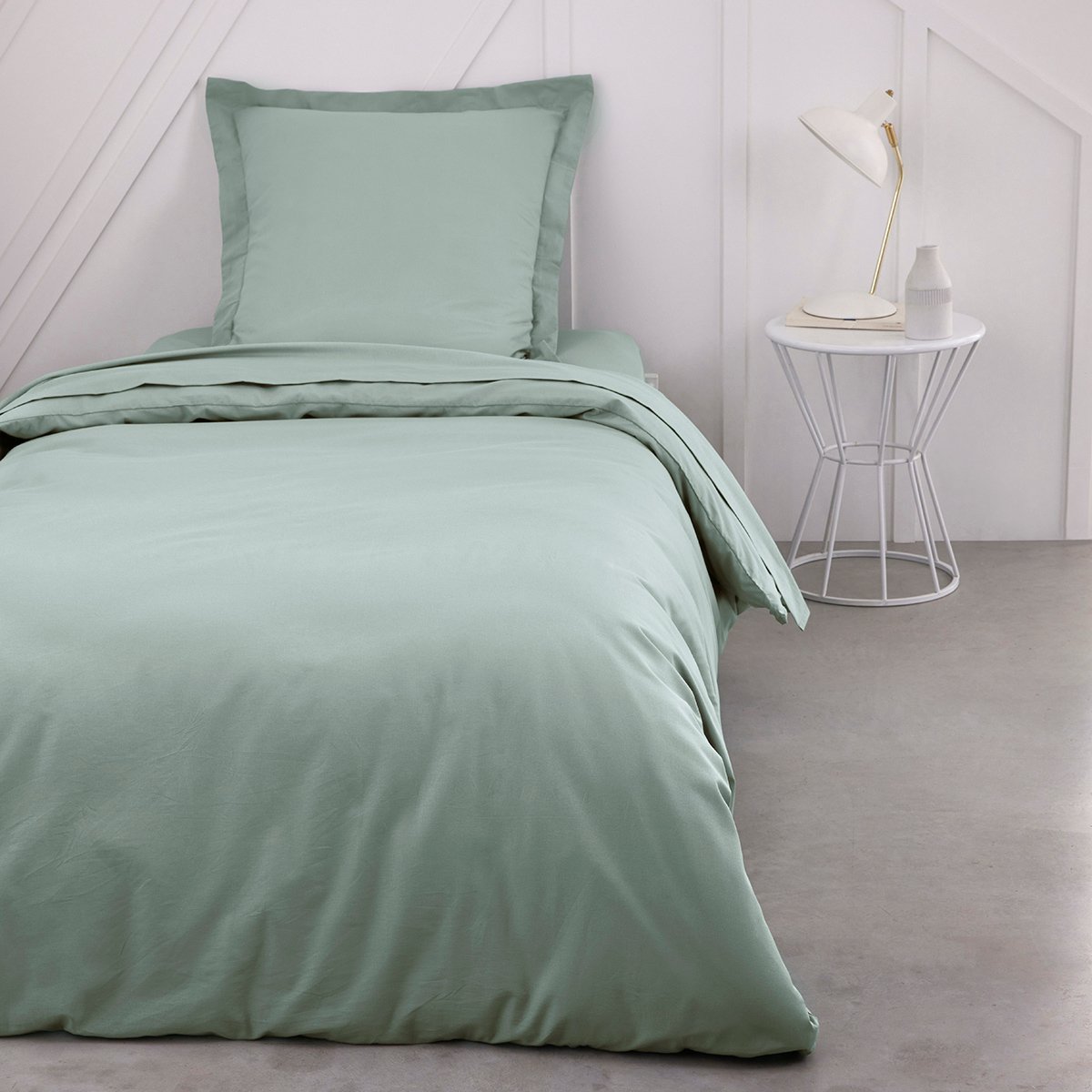 Housse de couette en coton BIO ORGANIC vert, TODAY