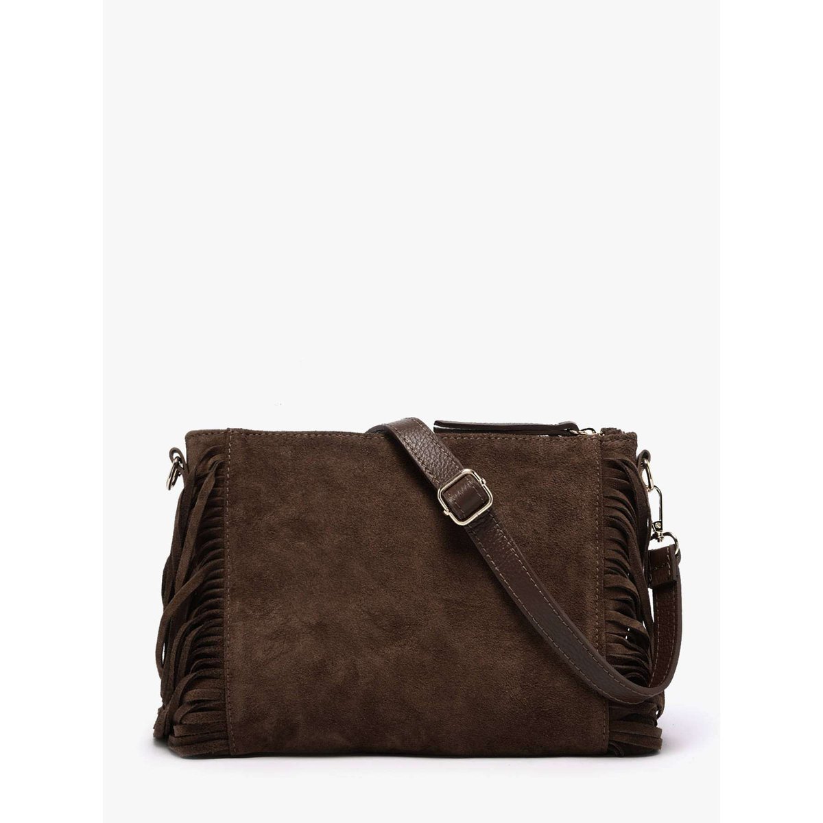 Sac bandoulière Velvet cuir testa moro, MILANO