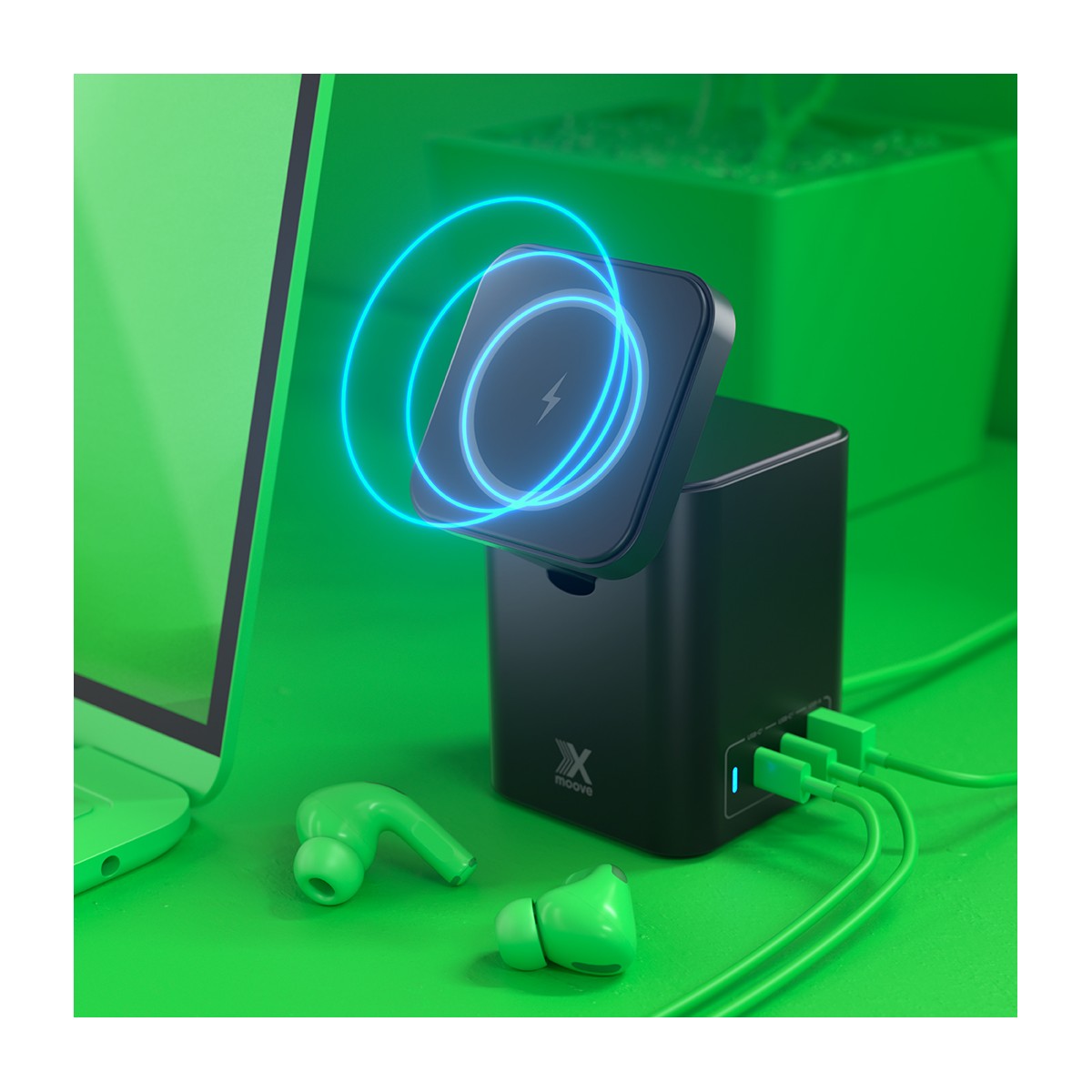 Station de Charge multifonction GaN 65W SMART couleur unique, LIVOO