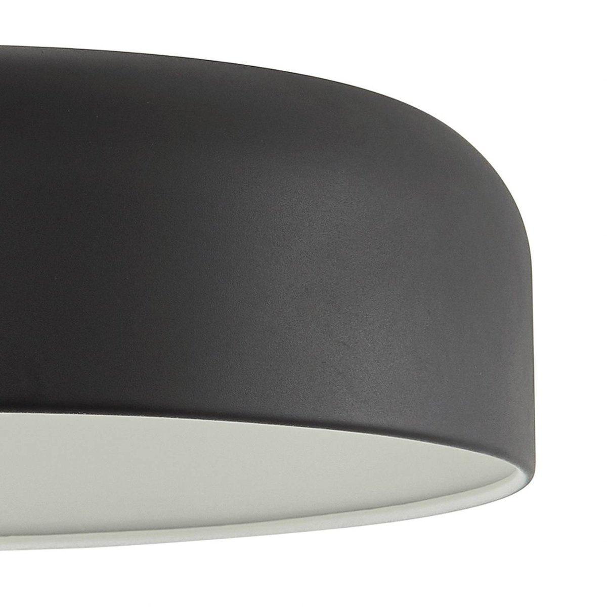 Lampadaire en métal moderne, Edion noir, LINDBY
