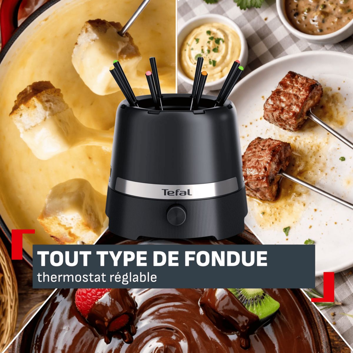 Fondue ThermoRespect EF2758F0 couleur unique, TEFAL