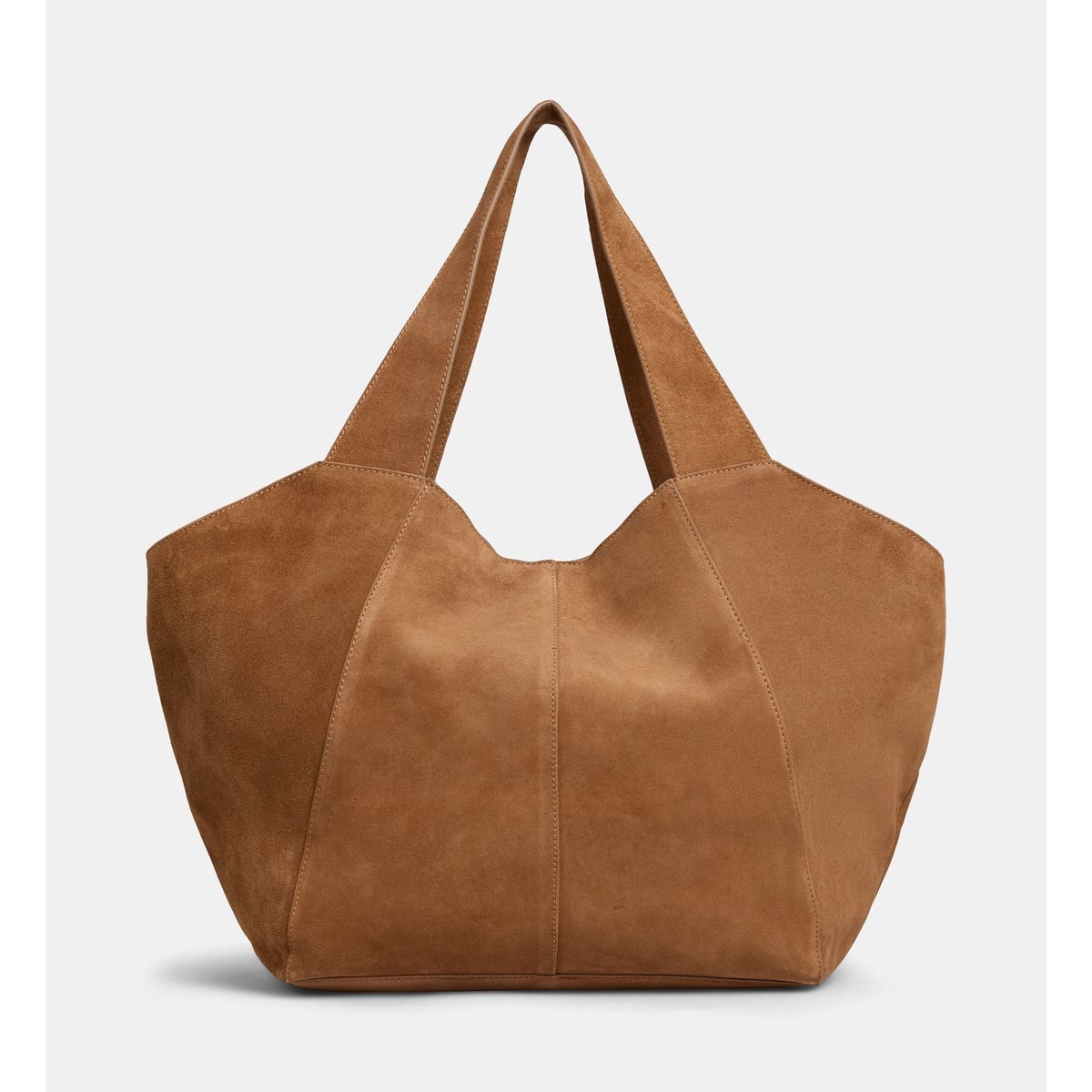 Sac cabas carole en suède camel doré, GALERIES LAFAYETTE