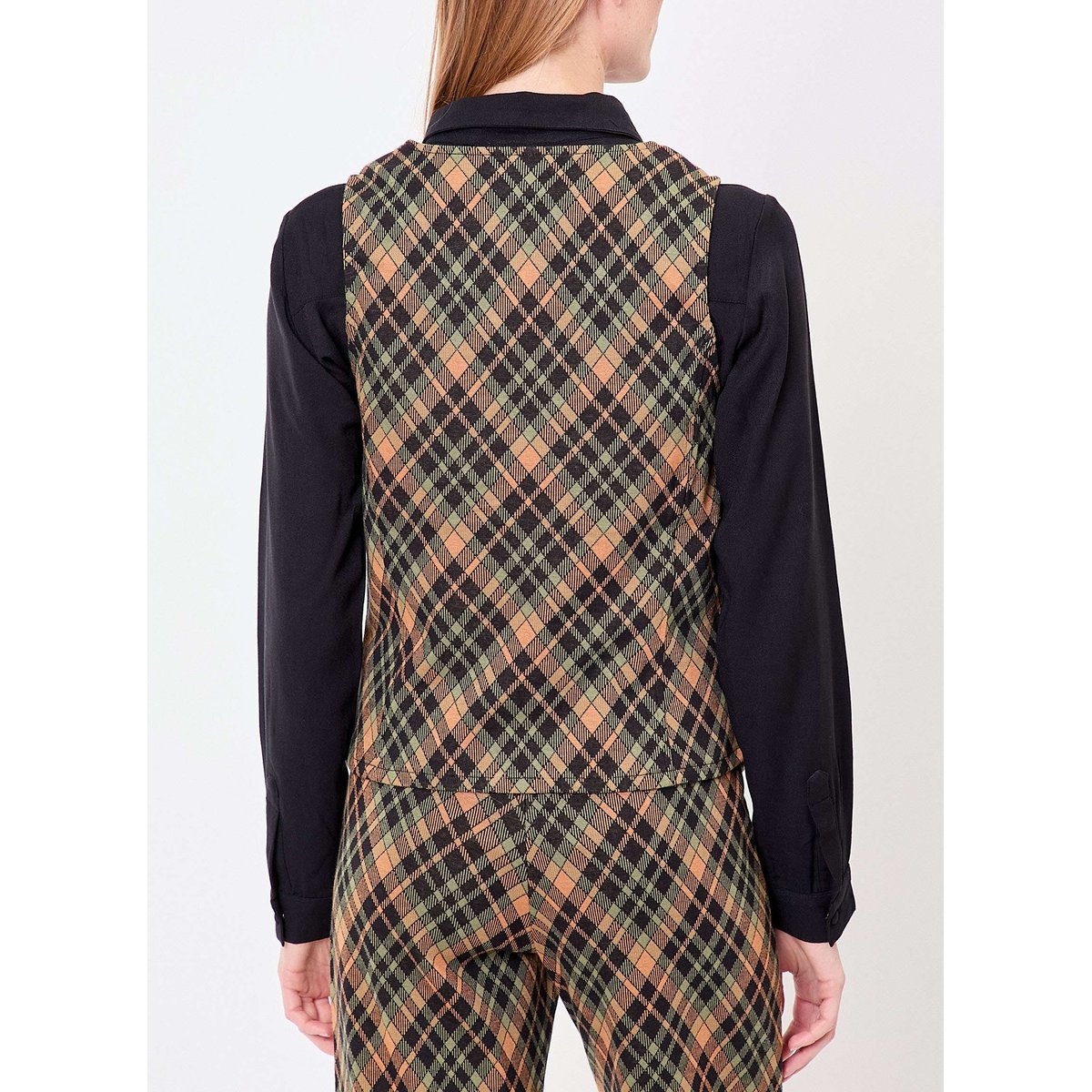 Gilet de costume maille bio GISELE marron, PRINCESSE NOMADE