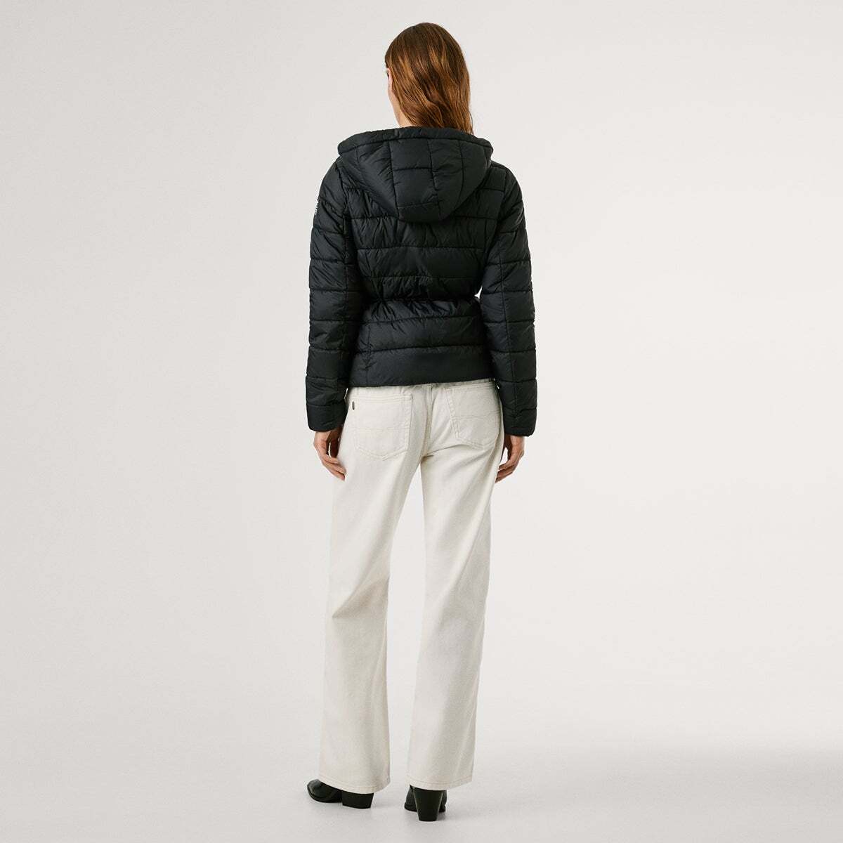 Doudoune Matelassée Avec Capuche noir, PEPE JEANS