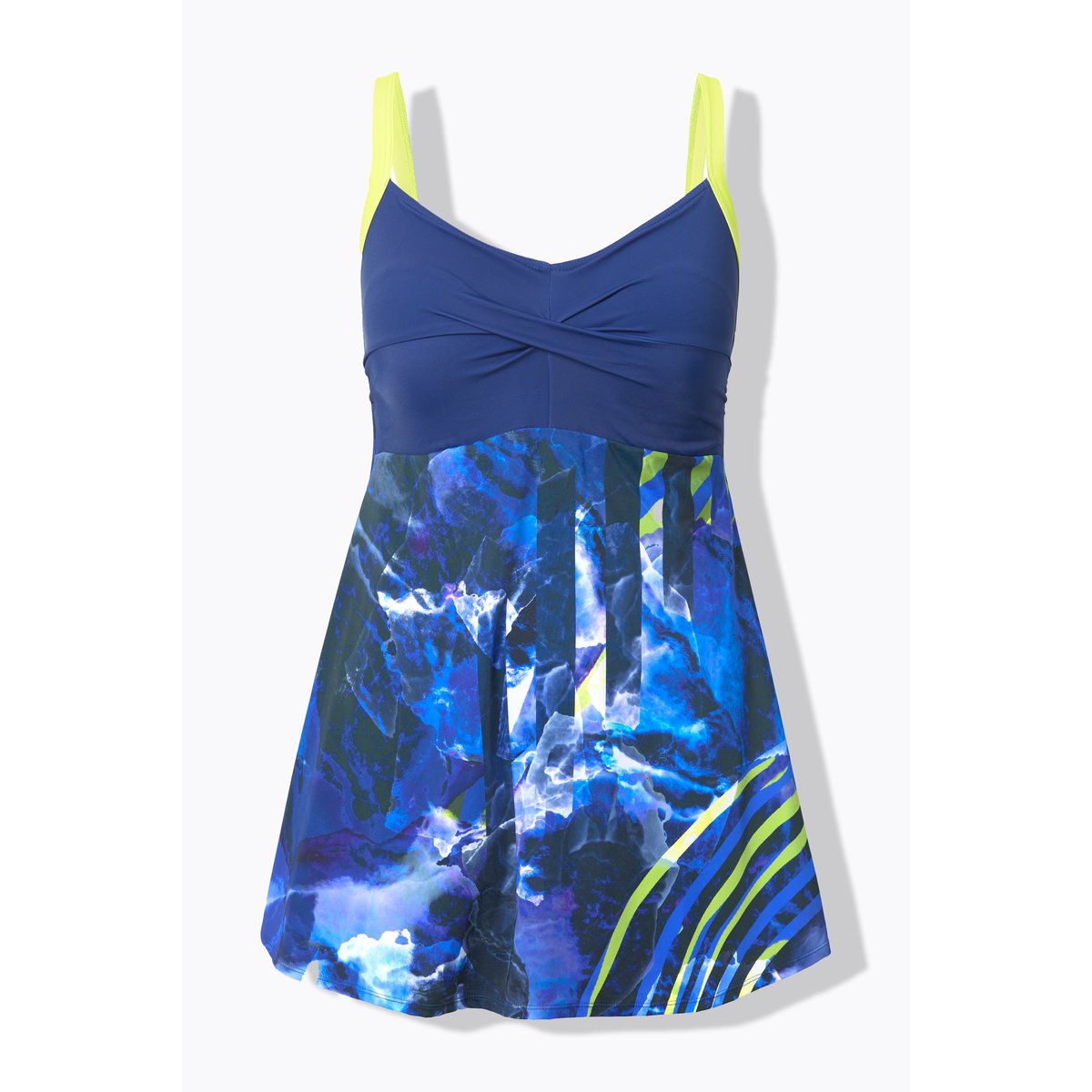 Robe de bain à bonnets souples marine, ULLA POPKEN