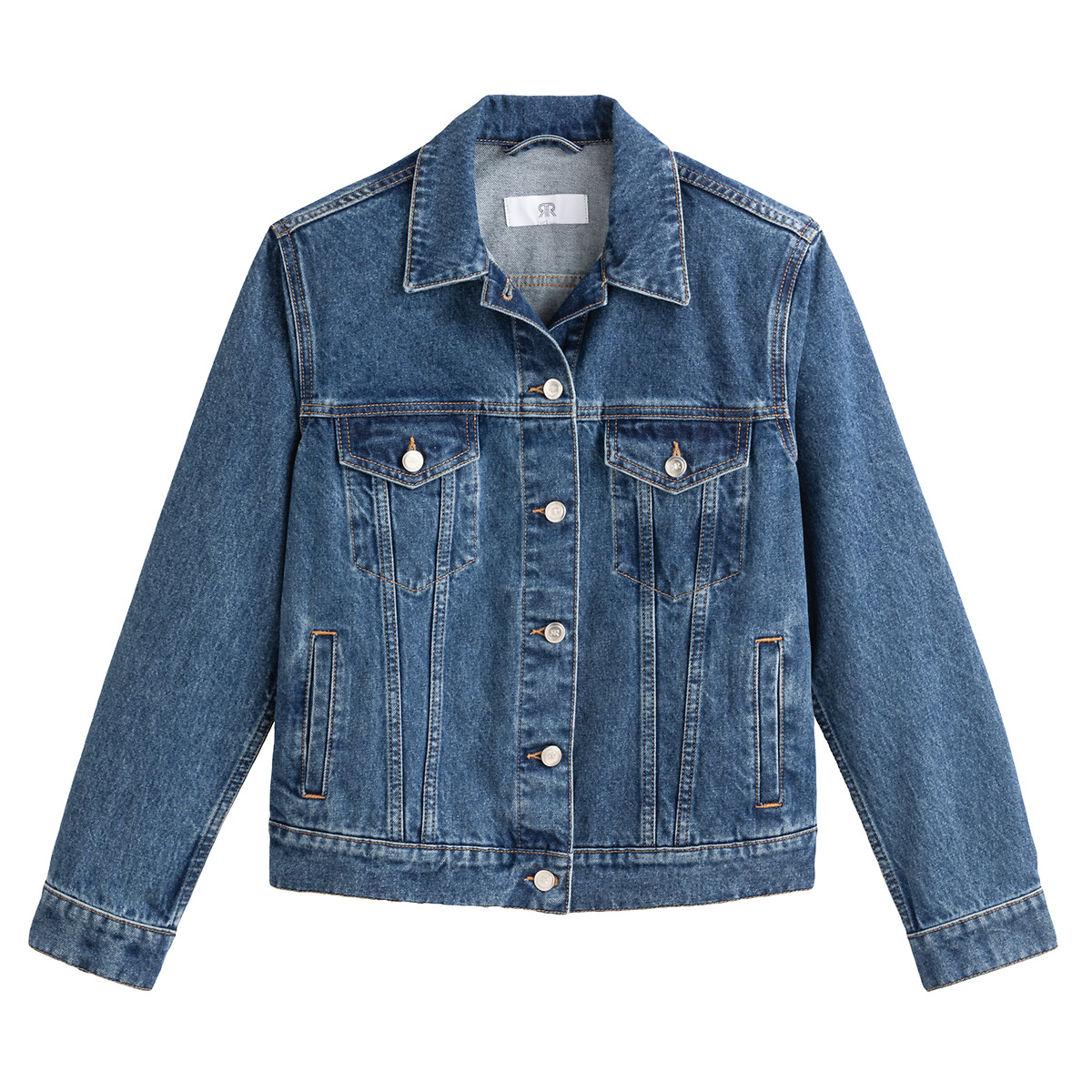 Veste en denim bleu stone, LA REDOUTE COLLECTIONS
