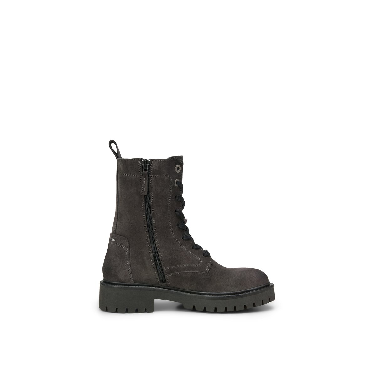 Bottes à lacets modèle Phia avec zip intérieur noir, MARC O'POLO