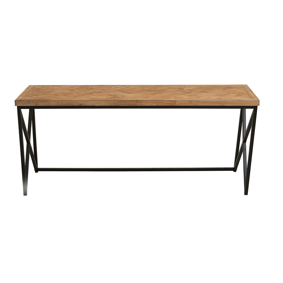 Parquet Fir Wood Coffee Table brown , SO'HOME