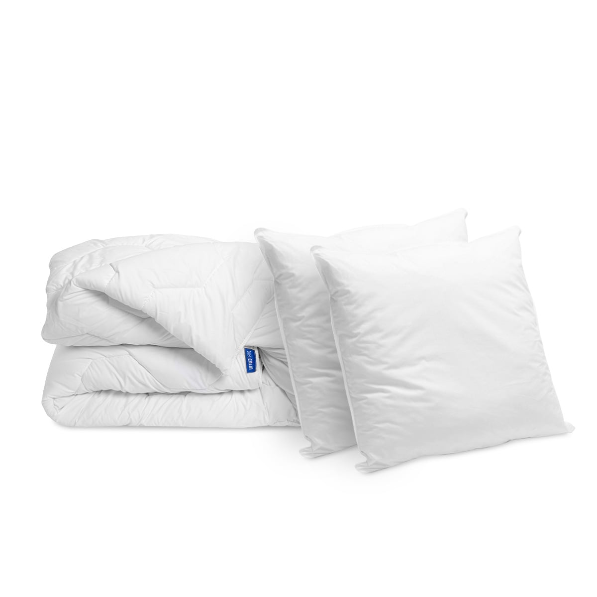 Pack Hôtel Couette Très Chaude + Oreiller(s) Qualité Percale blanc, BLEU CALIN