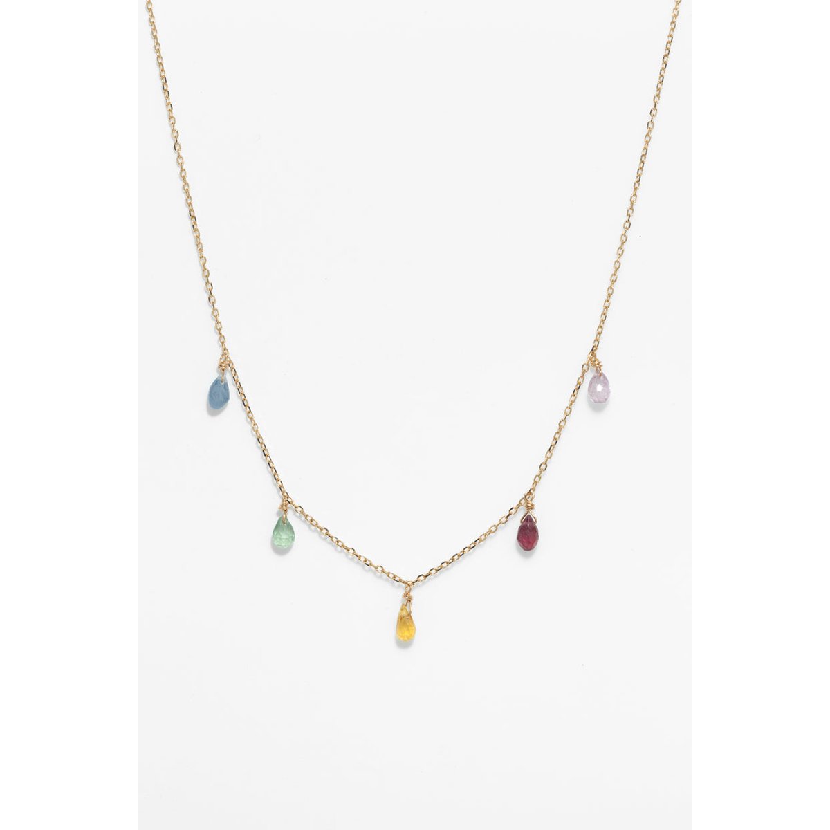 Collier Sofia - Or 750‰ - Saphir multicolore saphir, YAY PARIS