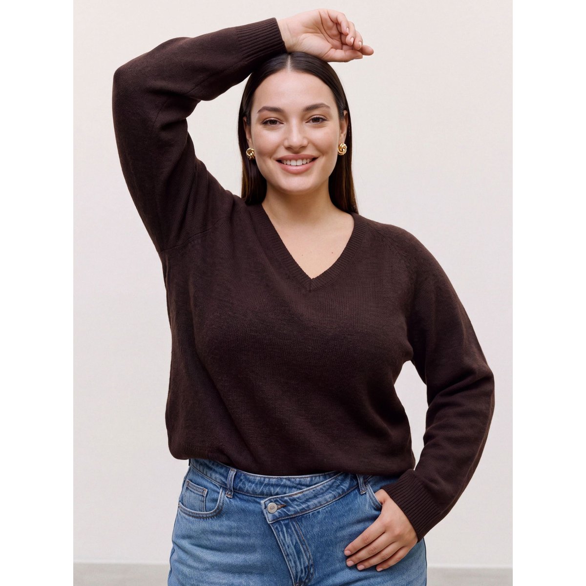 Pull marron - chocolate torte 1, VERO MODA