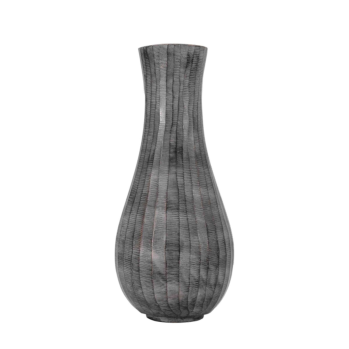33cm Fluted Vase in Antique Grey grey, ÉDITÉ