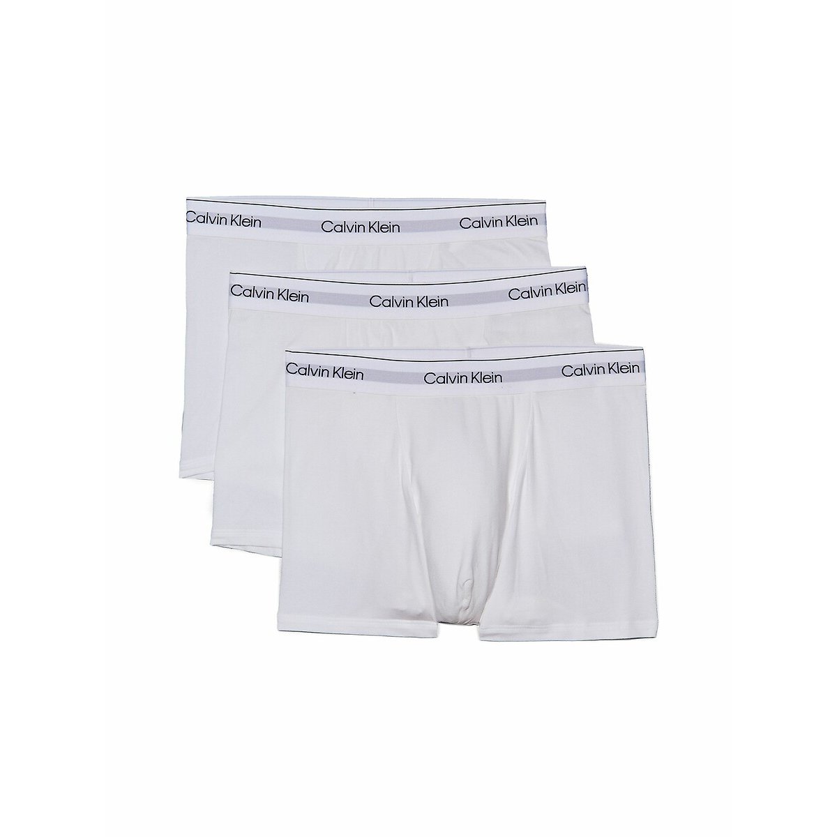 Confezione da 3 boxer morbidi con pinces - Icon Cotone Stretch bianco + bianco + bianco, CALVIN KLEIN UNDERWEAR