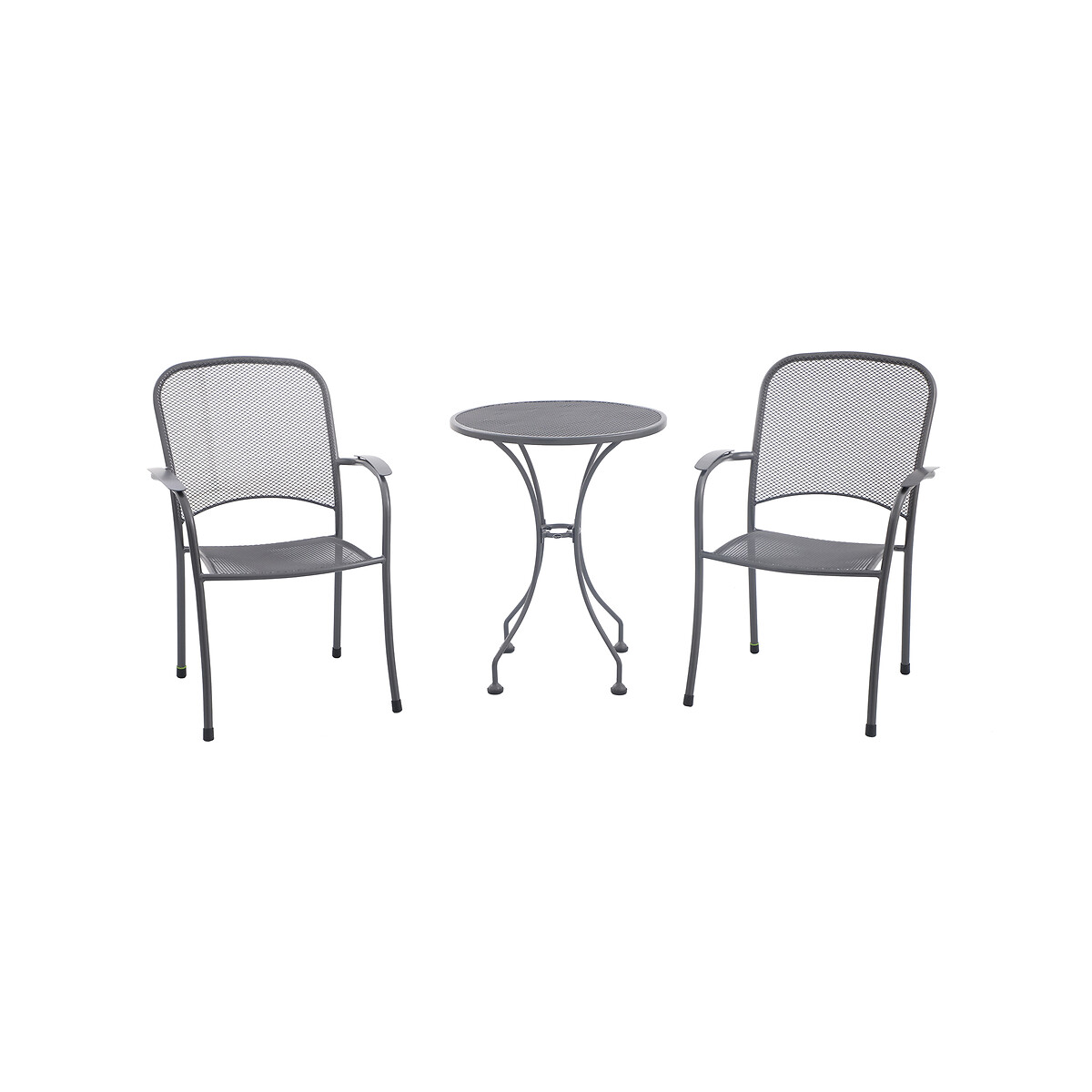 Carlo 2 Seater Bistro Patio Set grey, SO'HOME