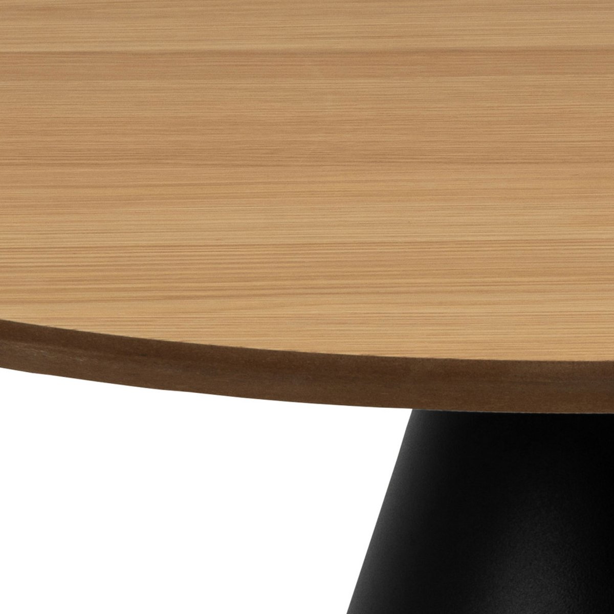 Table basse ronde en bois  65cm- PARIDES bois clair et noir, DRAWER