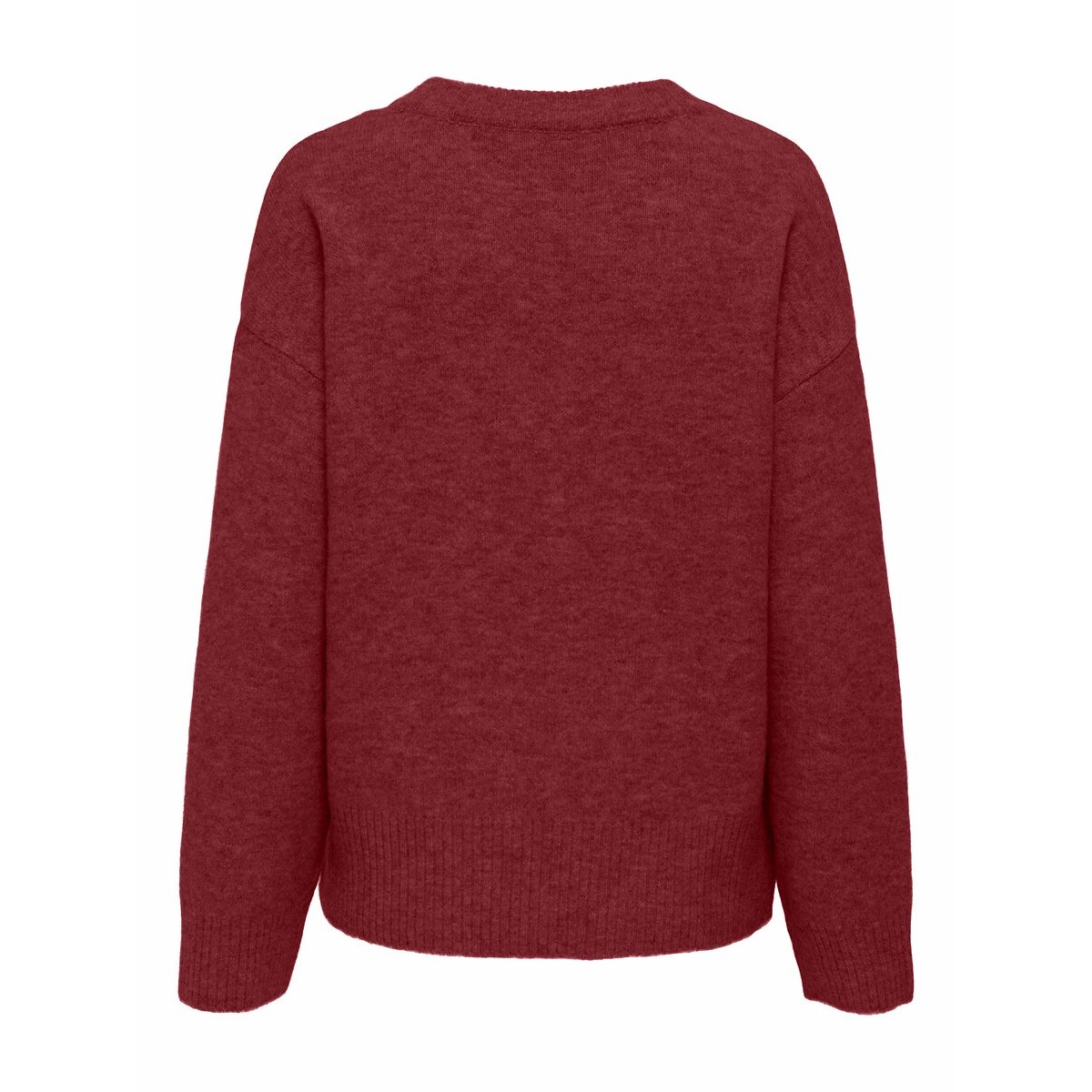 Trui met lange mouwen en ronde hals bordeaux , ONLY
