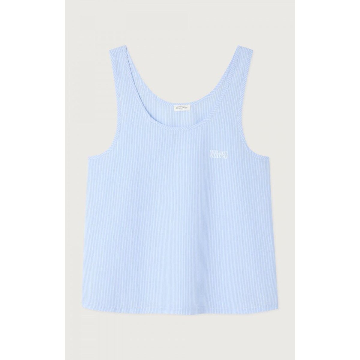 Débardeur ample rayé, ELUABIRD rayé bleu, AMERICAN VINTAGE