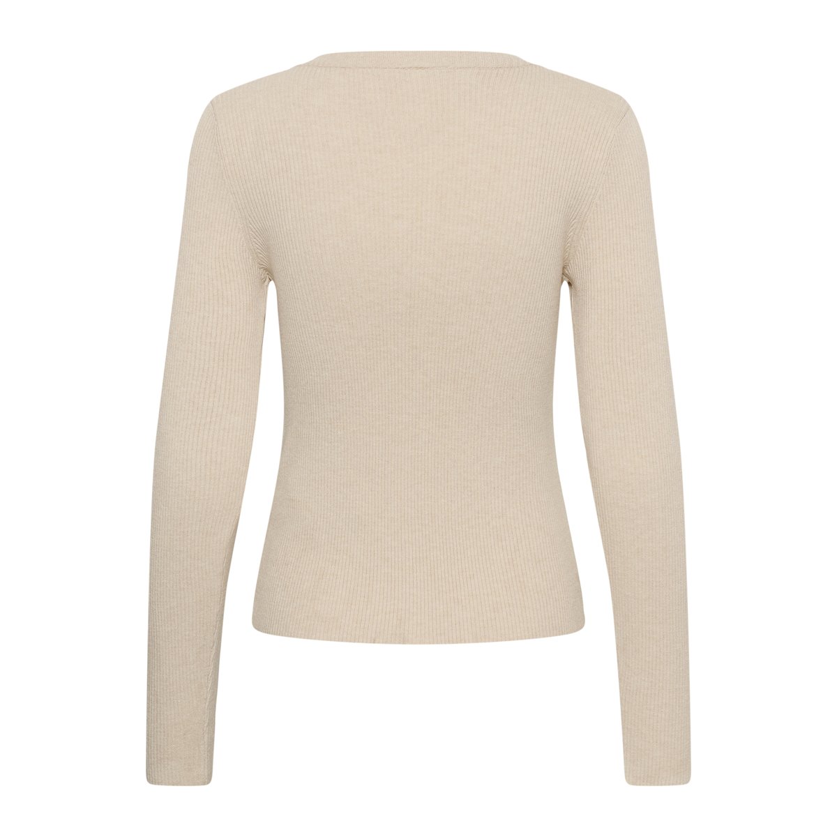 Cardigan à tricot beige oatmeal melange, CREAM