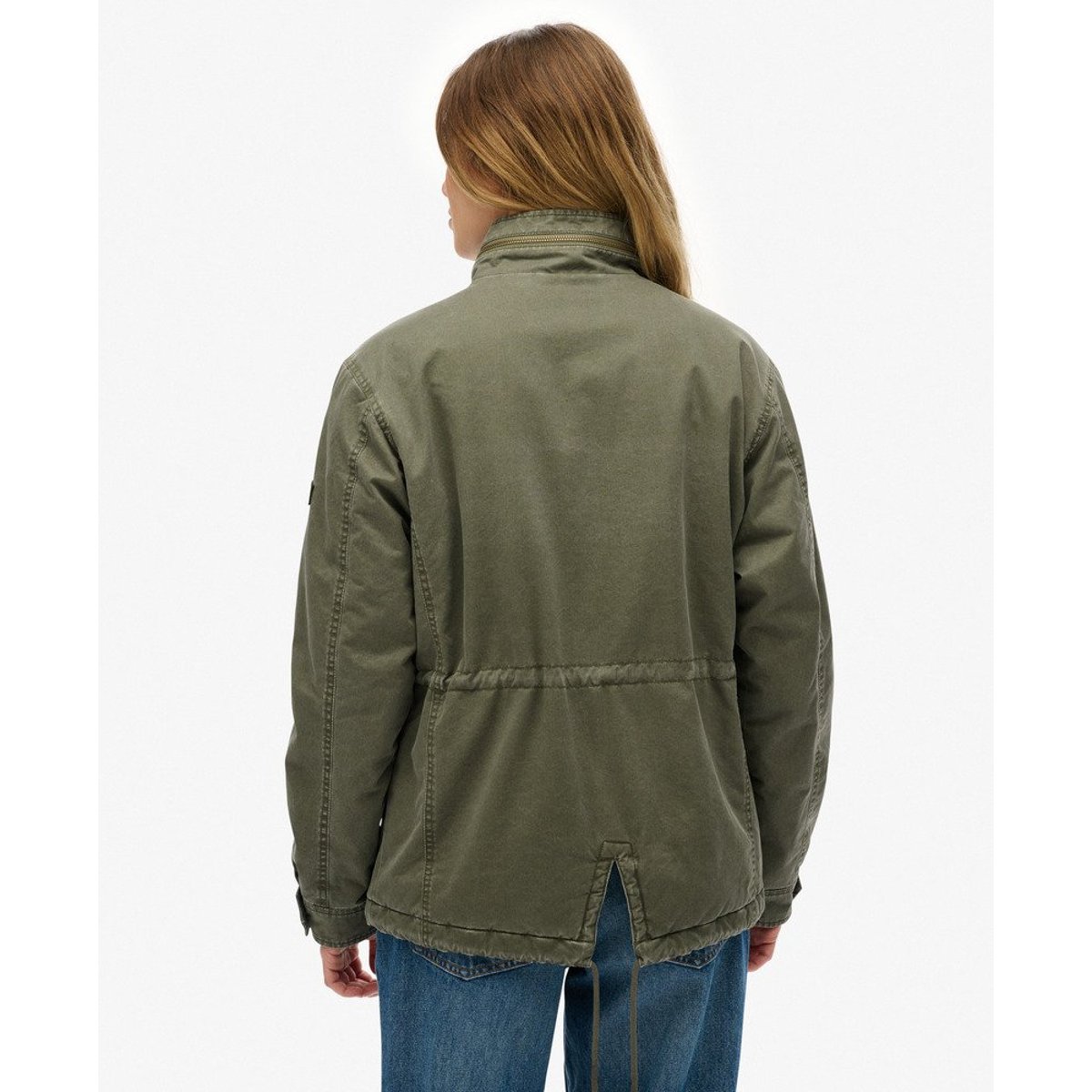Veste Militaire en Borg kaki sauvage, SUPERDRY