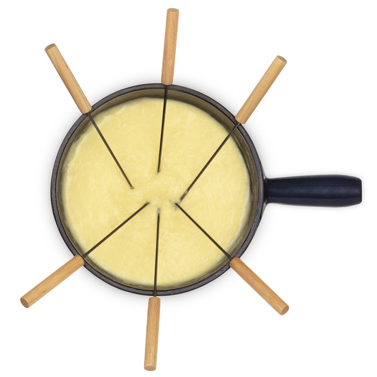 service à fondue en fonte pour 6 personnes - mont joux autres, LA FONDERIE