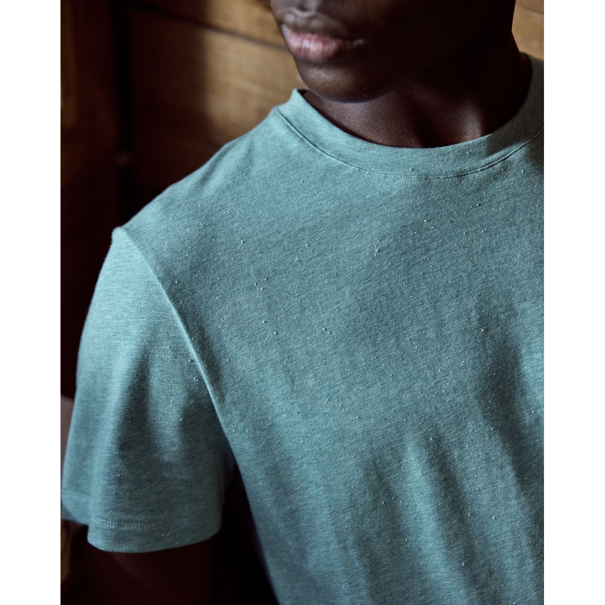 T-shirt coton OLONNE bleu, FAGUO