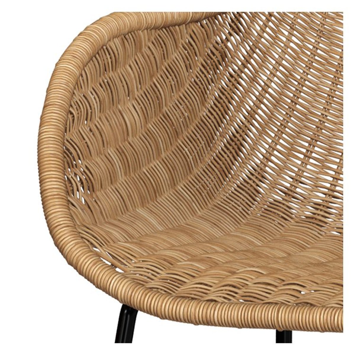 Lot de 2 chaises en résine - CARMELA beige, MAISON PAVANE