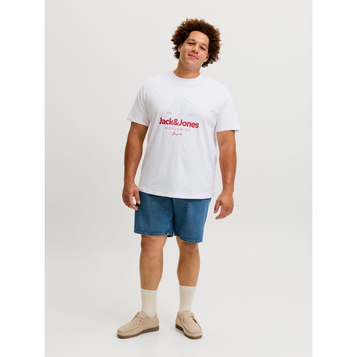 T-Shirt bright white, JACK & JONES