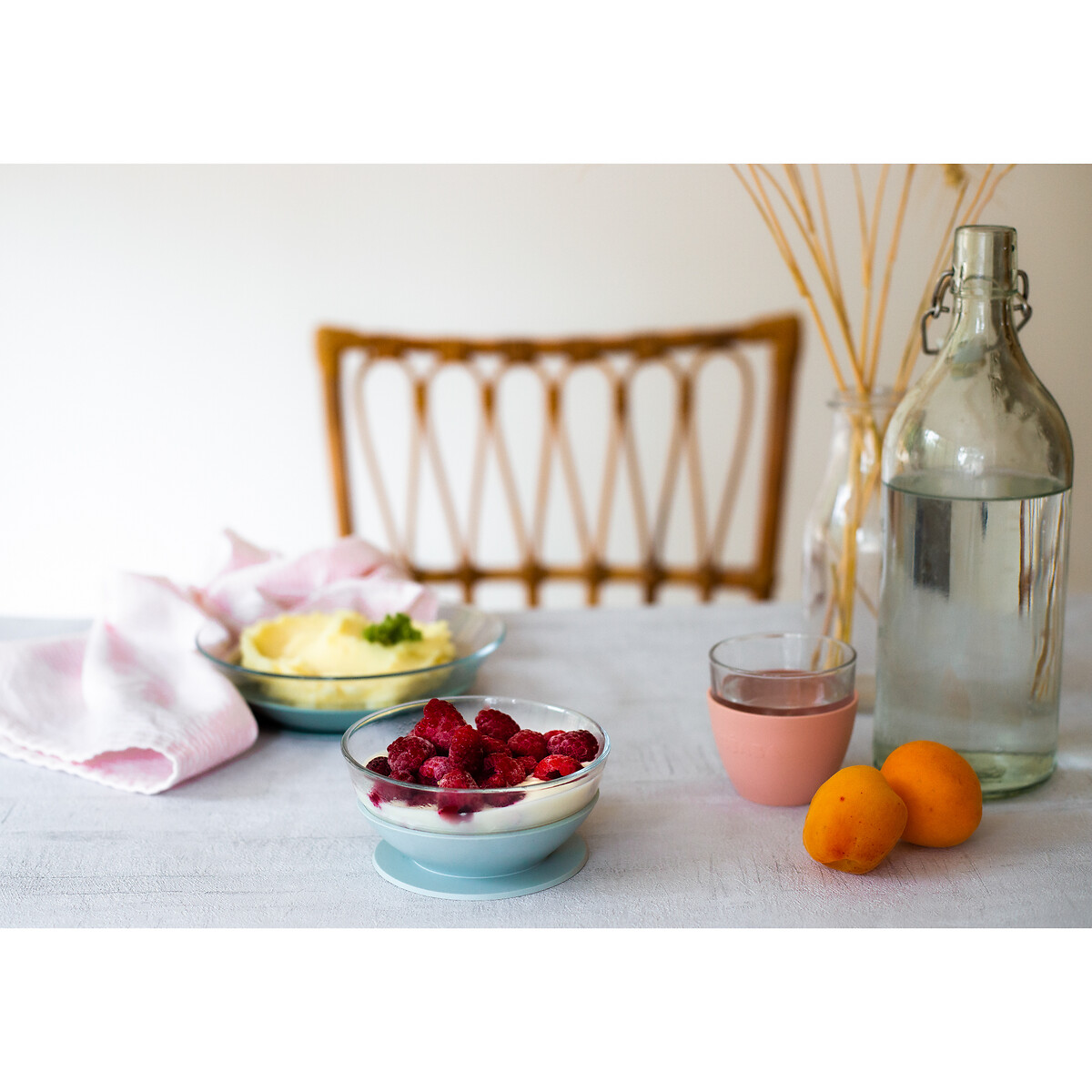 Coffret repas en verre bleu, BEABA