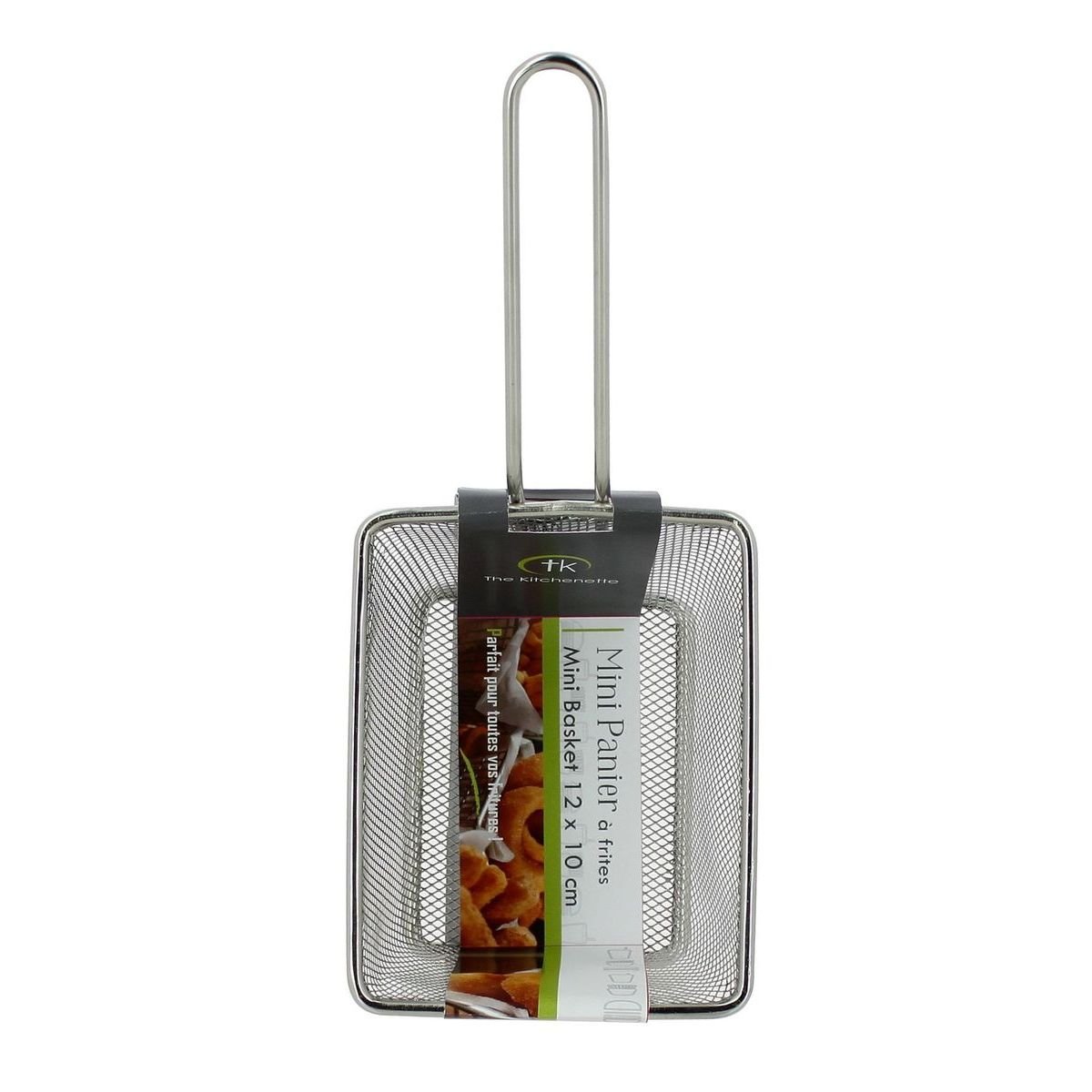 Mini panier à frites en acier inoxydable 10x8,5cm inox, NOVASTYL