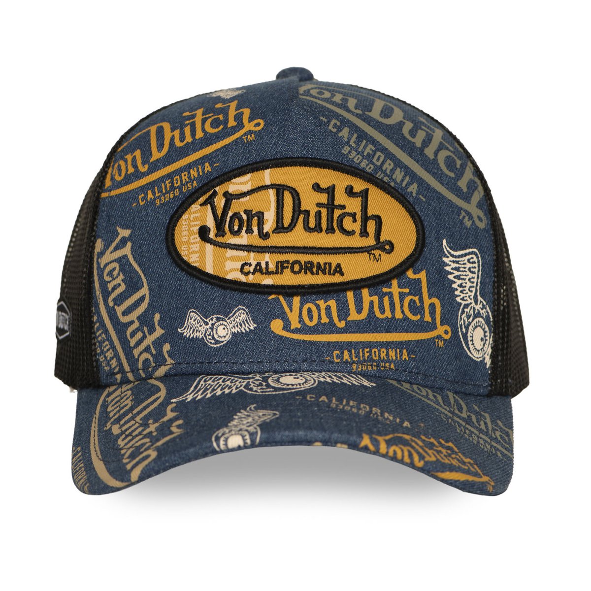 Casquette Trucker Cafe Dust orange/bleu/noir/beige, VON DUTCH