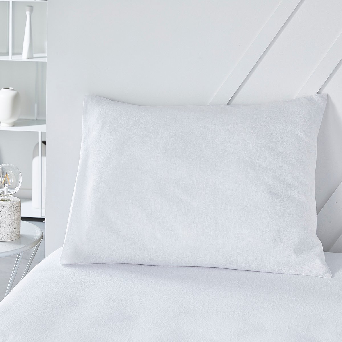 Protège oreiller absorbant anti acariens ESSENTIAL blanc, TODAY