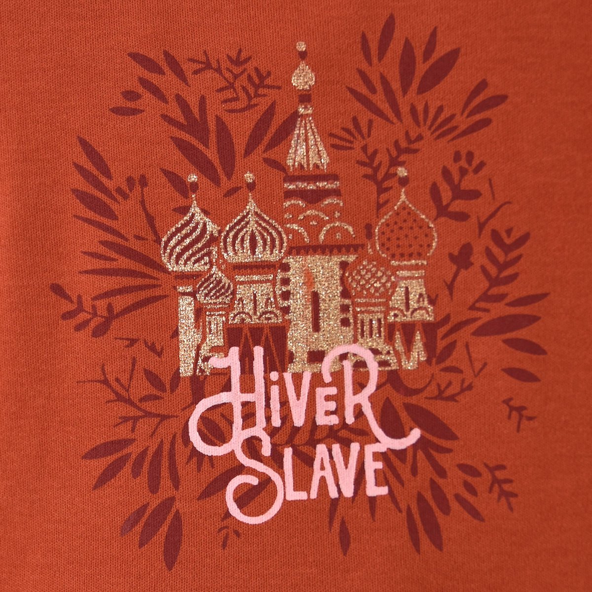 T-shirt hiver slave dakota rouge, SUCRE D'ORGE