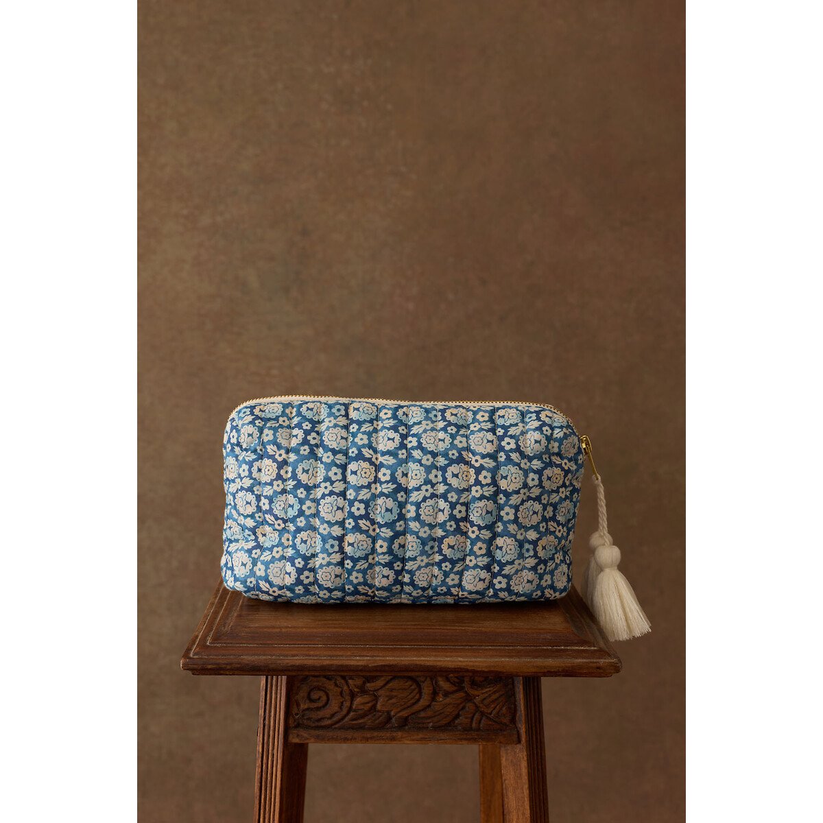 Trousse de toilette, TEIKI imprimé patchwork fleuri, LOUISE MISHA