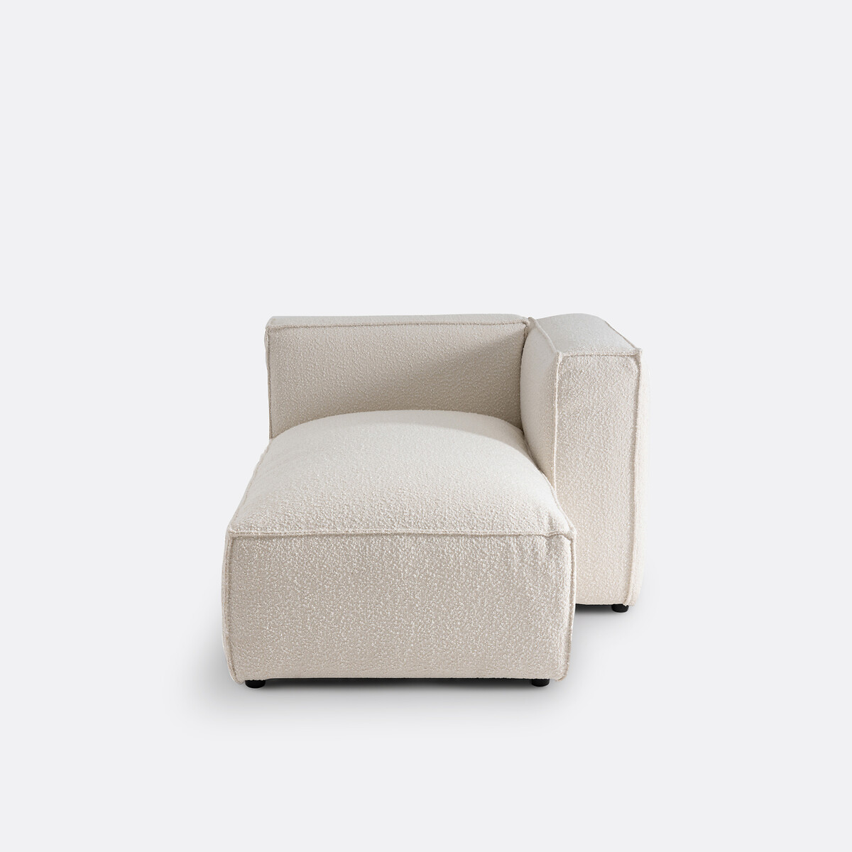 Elément méridienne pour canapé modulable, en bouclette, SEVEN  ecru, LA REDOUTE INTERIEURS