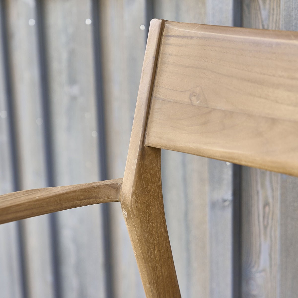 Lot de 2 fauteuils de jardin en teck massif et cordage LIVIE beige, BERAH GETAH