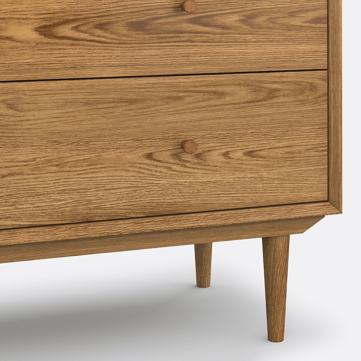 Commode vintage 4 tiroirs, Quilda bois clair chêne, LA REDOUTE INTERIEURS
