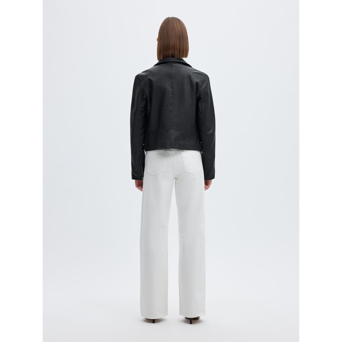 Veste En Cuir black, SELECTED