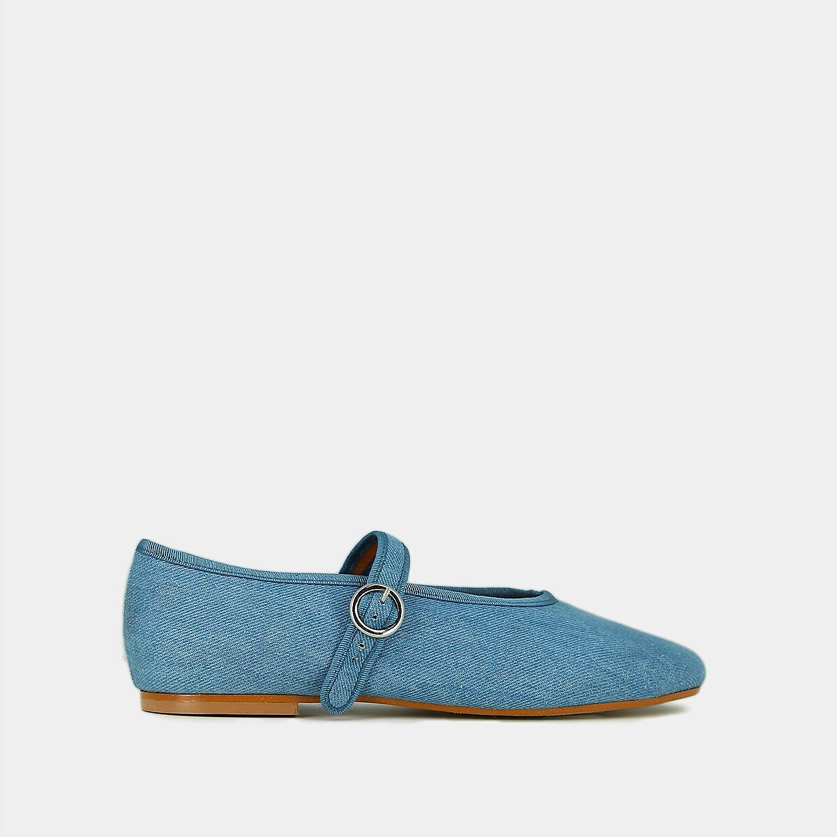 Ballerines denim Deesse, fabriquées en Europe denim, JONAK